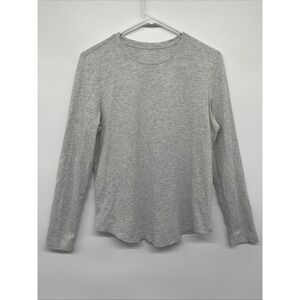 Lululemon Top Womens 6 Gray Long Sleeve Gym Workout Casual Soft Lightweight